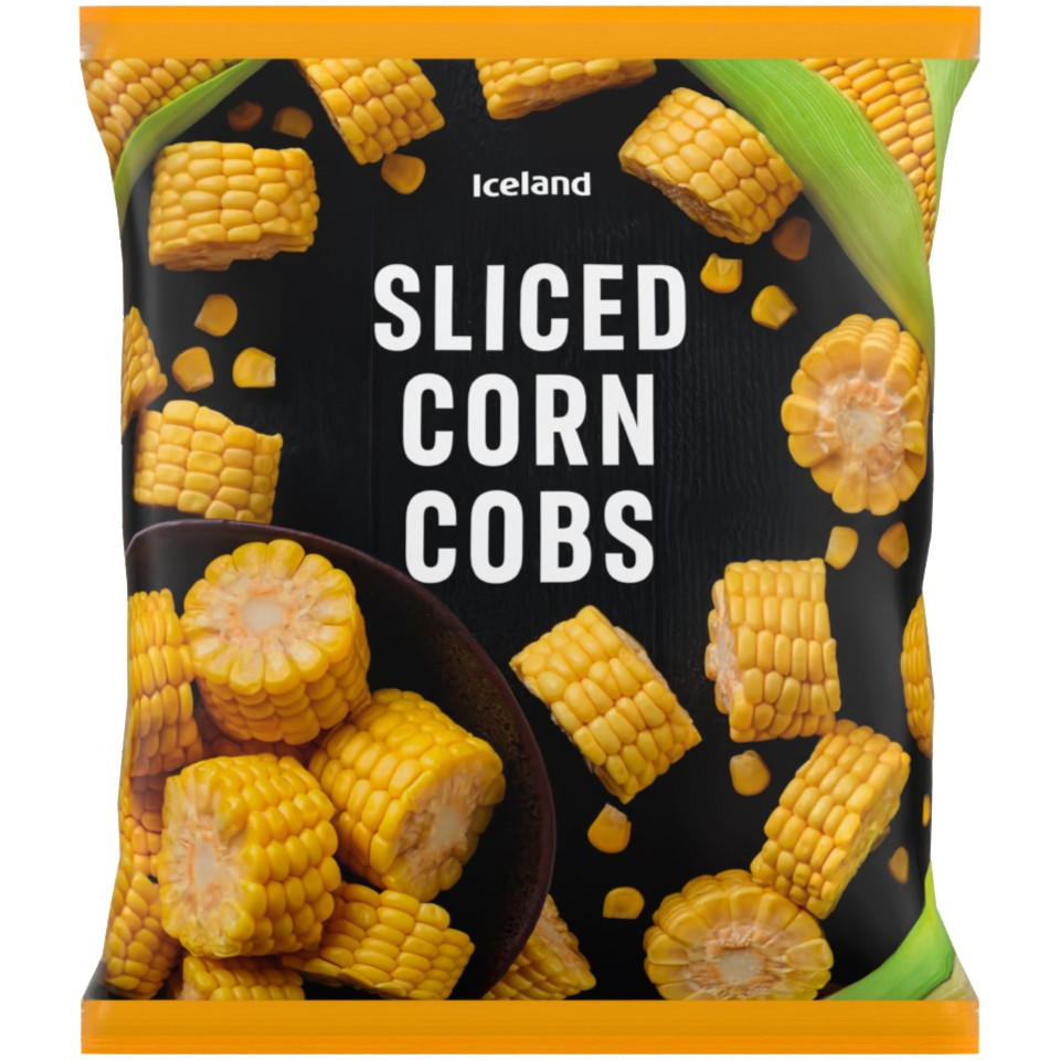 Iceland Sliced Corn Cobs 875g