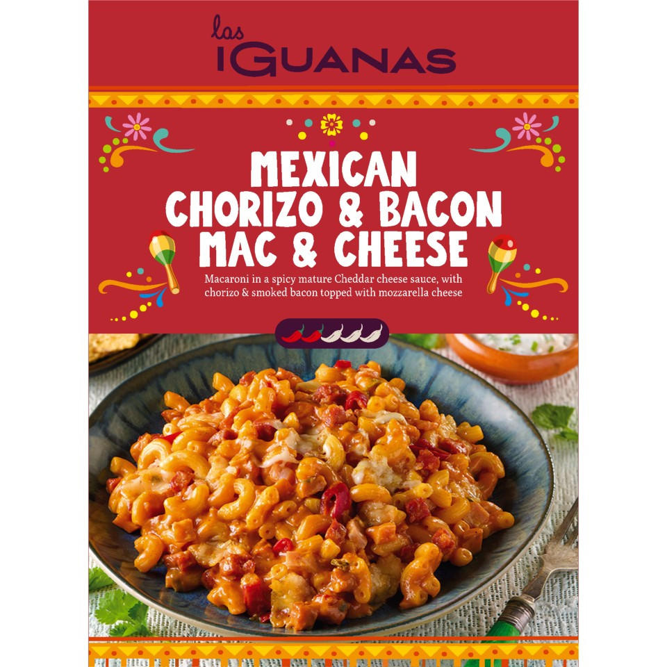 Las Iguanas Mexican Chorizo & Bacon Mac & Cheese 400g