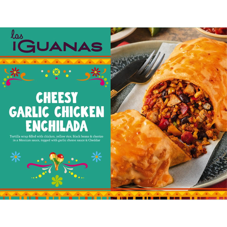 Las Iguanas Cheesy Garlic Chicken Enchilada 480g