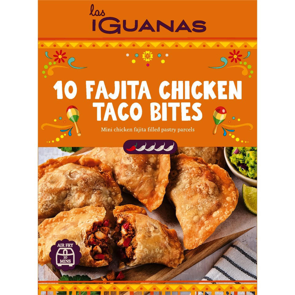 Las Iguanas 10 Fajita Chicken Taco Bites 350g