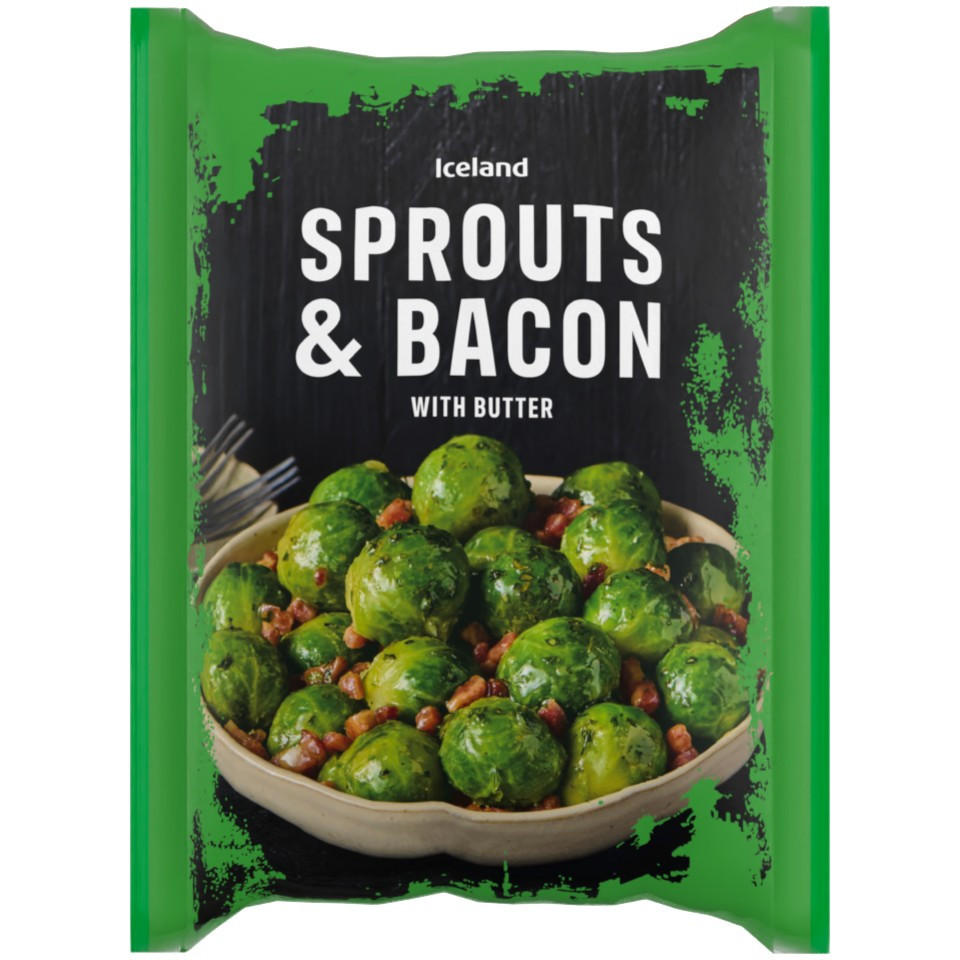 Iceland Sprouts & Bacon 400g