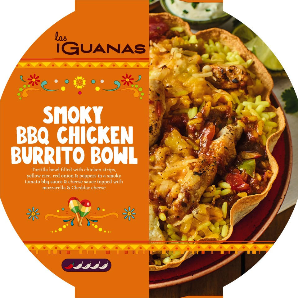 Las Iguanas Smokey BBQ Chicken Burrito Bowl 450g