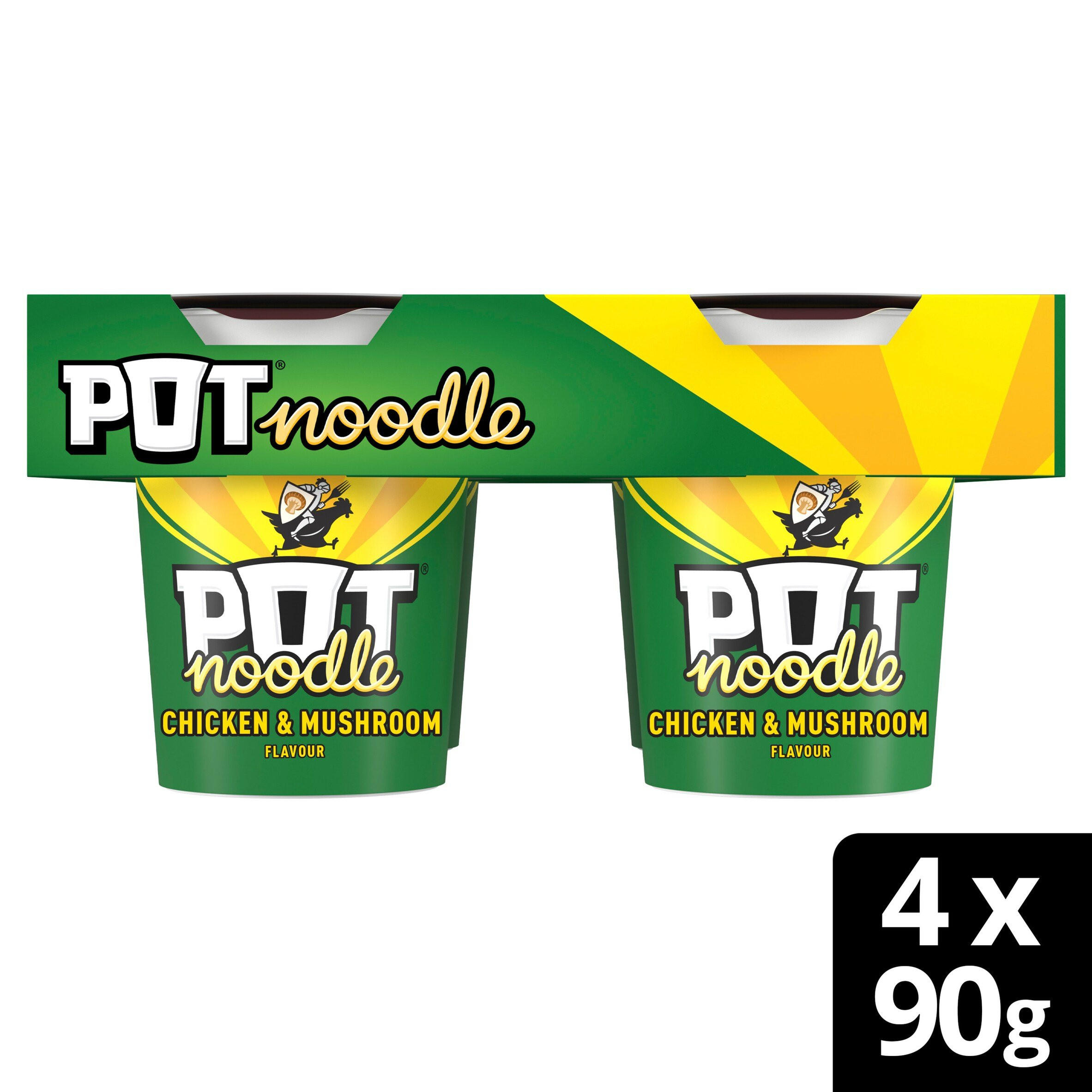 Pot Noodle 4 Pack Chicken & Mushroom