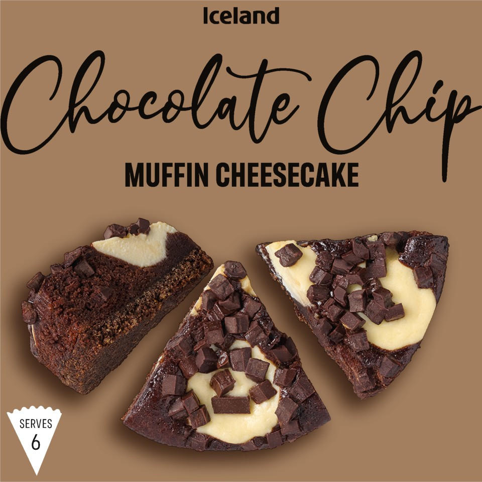 Iceland Chocolate Chip Muffin Cheesecake 370g