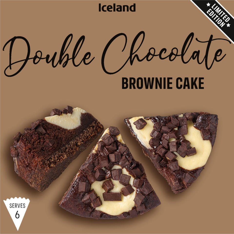 Iceland Double Chocolate Brownie Cake 370g