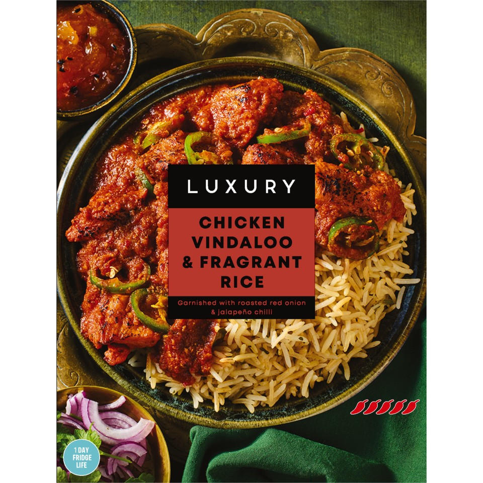 Iceland Luxury Chicken Vindaloo & Fragrant Rice 400g