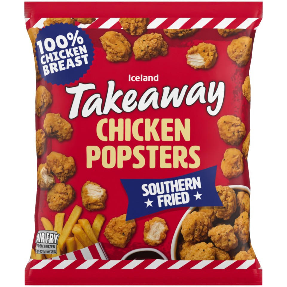 Iceland Takeaway Southern Fried Chicken Popsters 600g