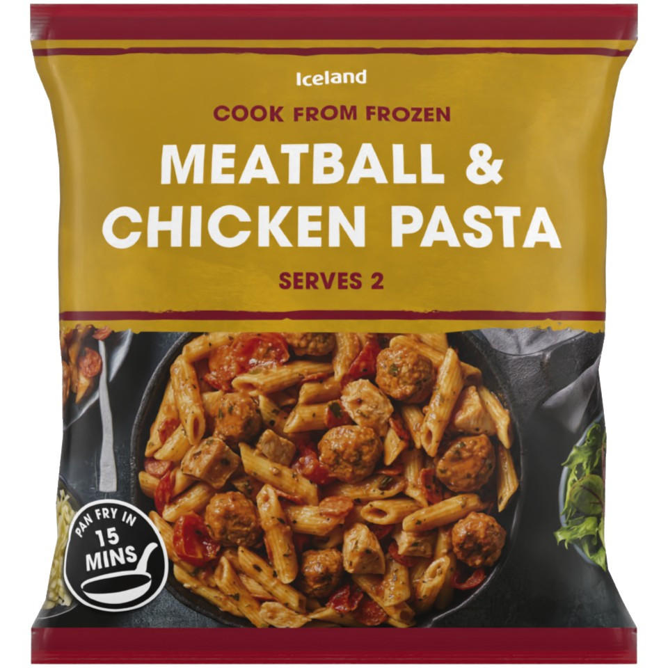 Iceland Meatball and Chicken Pasta 750g