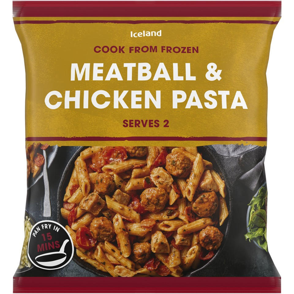 Iceland Meatball and Chicken Pasta 750g