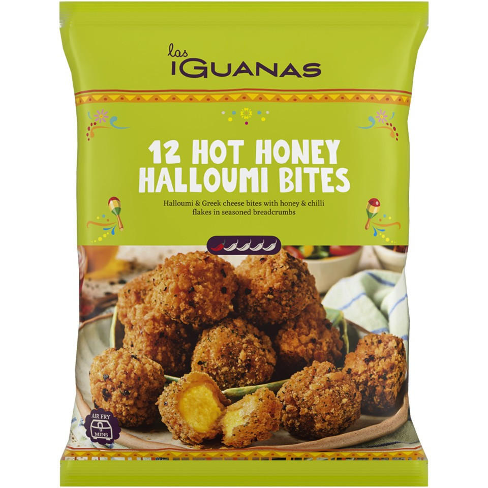 Las Iguanas 12 Hot Honey Halloumi Bites 216g