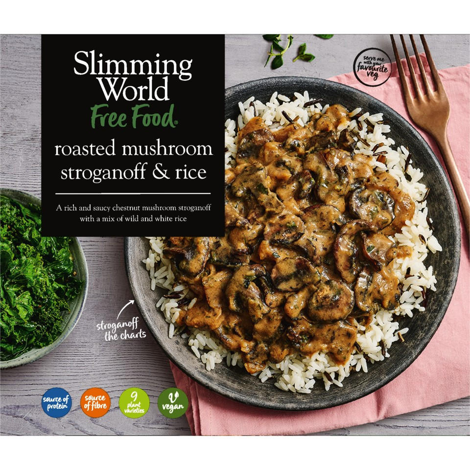 Slimming World Roasted Mushroom Stroganoff & Rice 550g