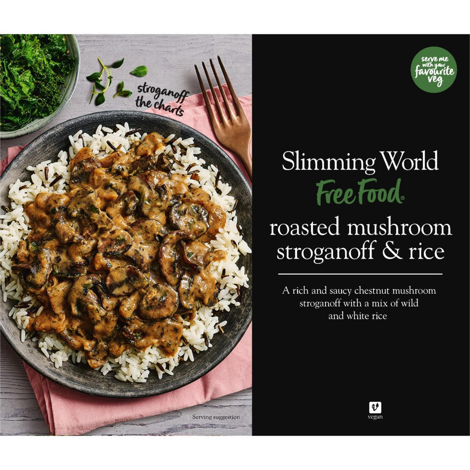 Slimming World Roasted Mushroom Stroganoff & Rice 550g