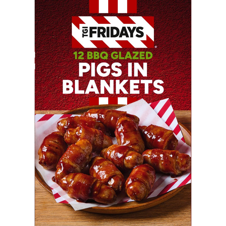TGI Fridays 12 BBQ Glazed Pigs in Blankets 312g
