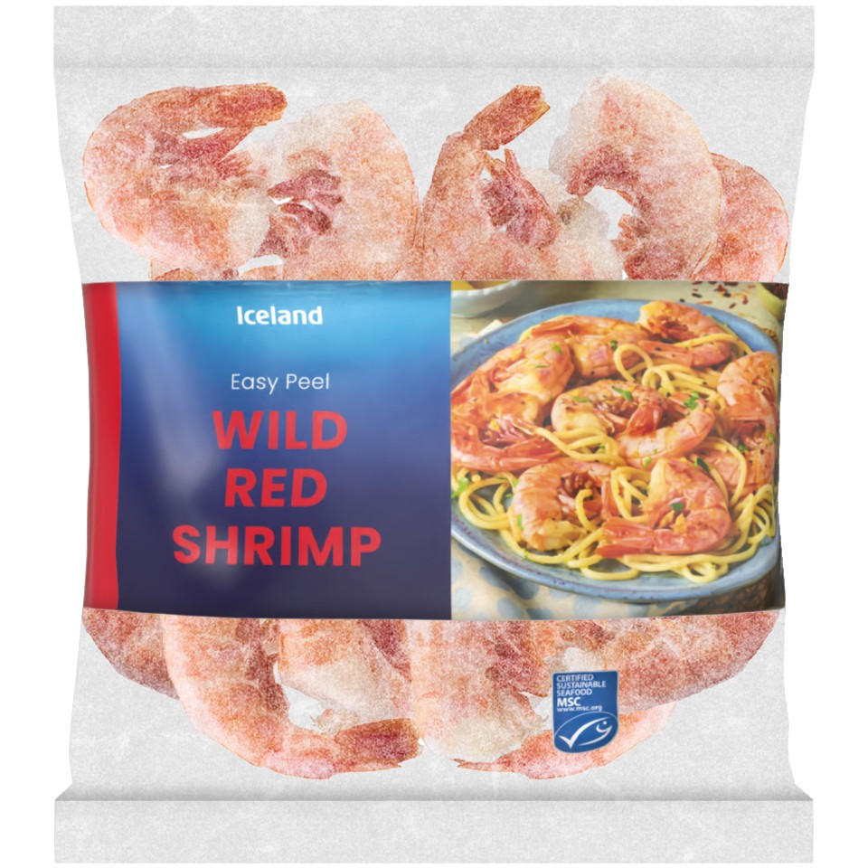 Iceland Easy Peel Wild Red Shrimp 200g
