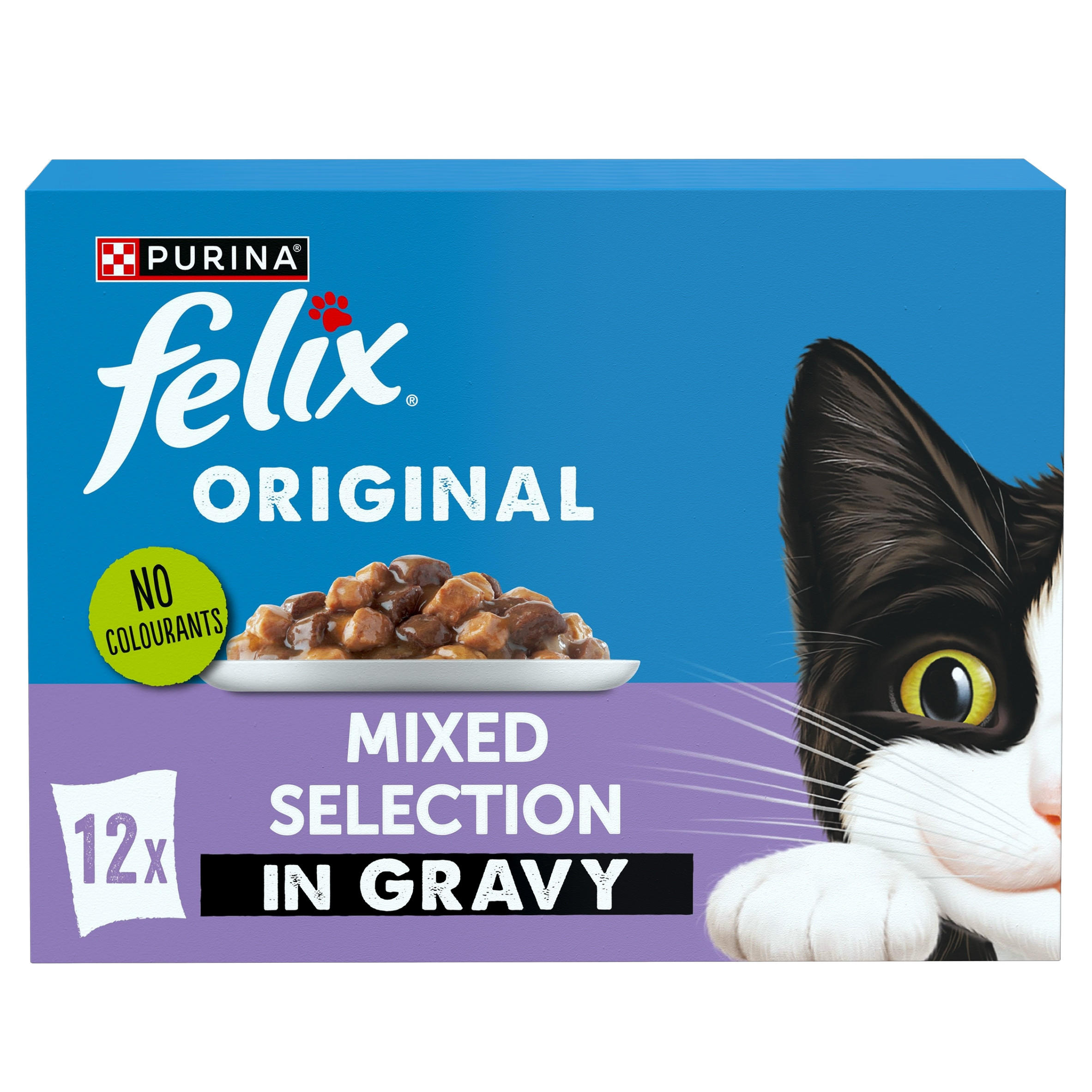 FELIX Original Mixed Selection in Gravy Wet Cat Food 12x85g