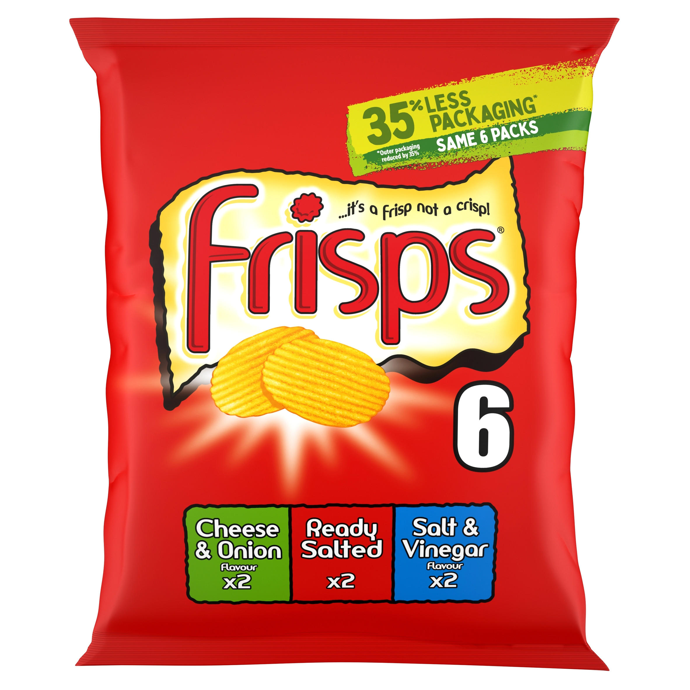 Frisps Variety Multipack Crisps 6 Pack