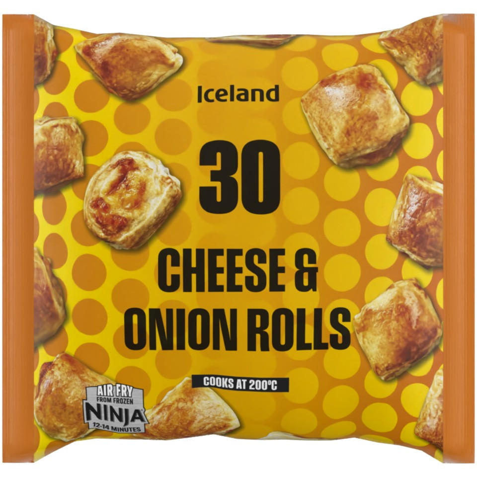 Iceland 30 (Approx.) Cheese & Onion Rolls 540g