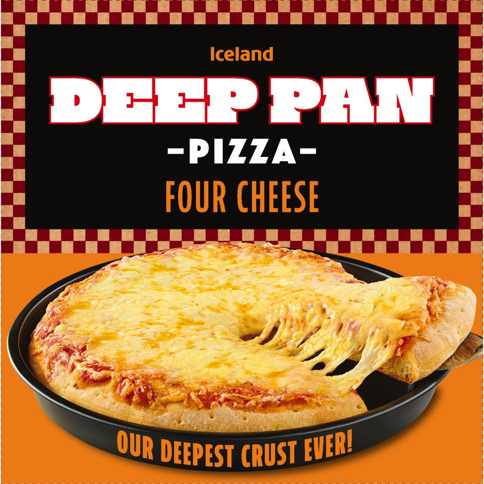 Iceland Deep Pan Pizza Four Cheese 415g