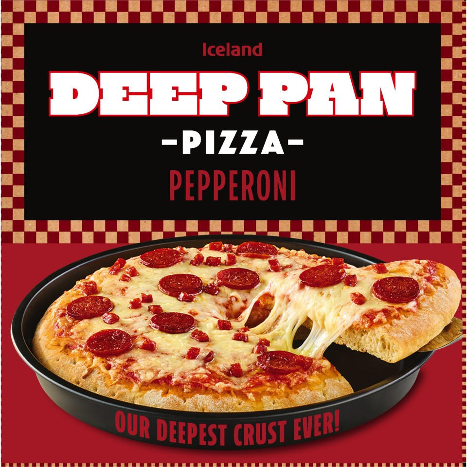 Iceland Deep Pan Pizza Pepperoni 415g