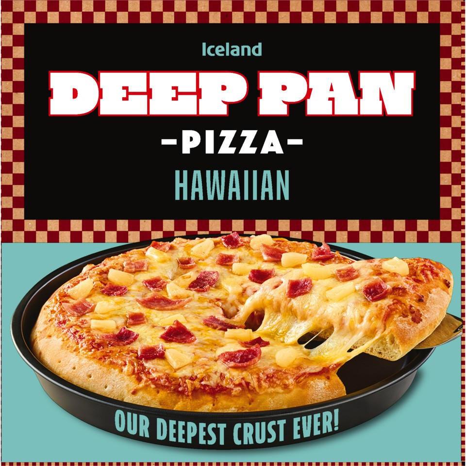 Iceland Deep Pan Pizza Hawaiian 452g