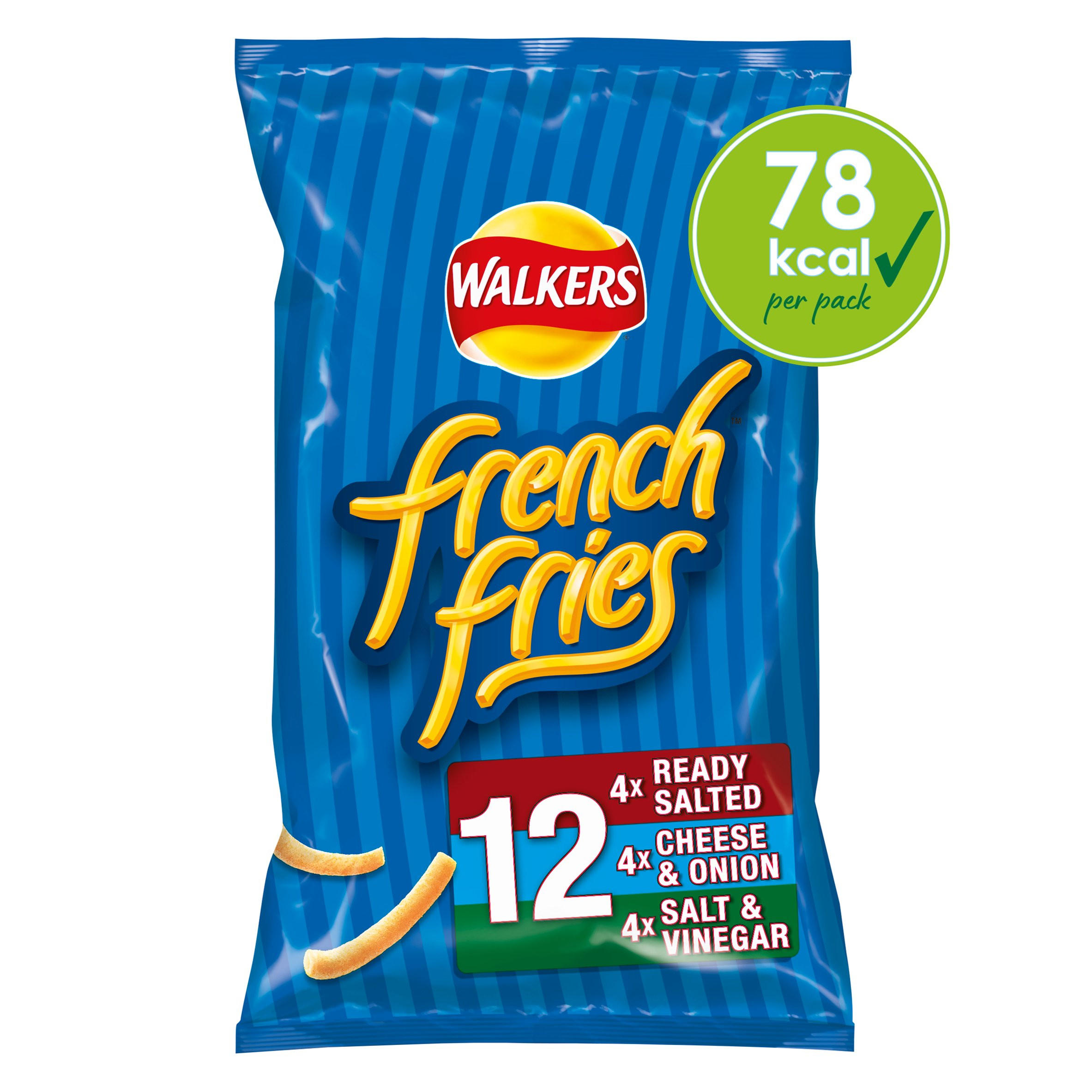 Walkers French Fries Snacks Variety Multipack Crisps 12x18g