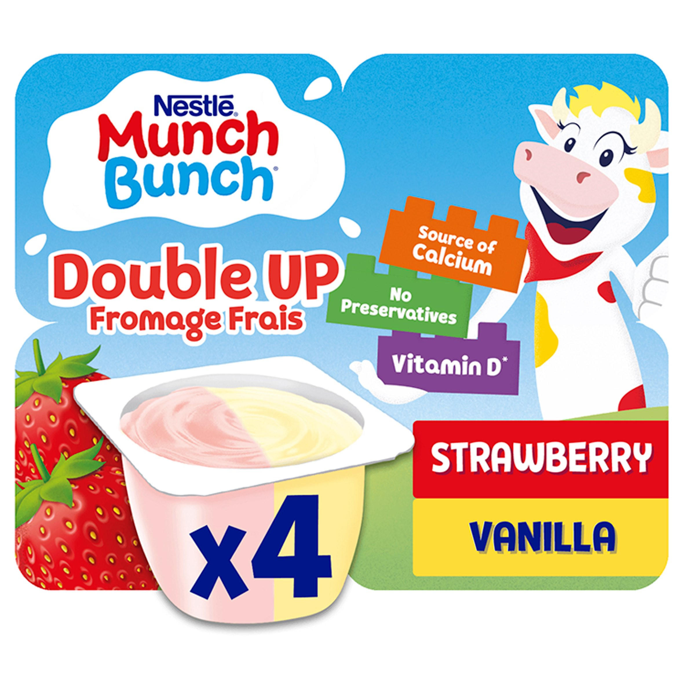 Munch Bunch Double Up Fromage Frais Strawberry & Vanilla