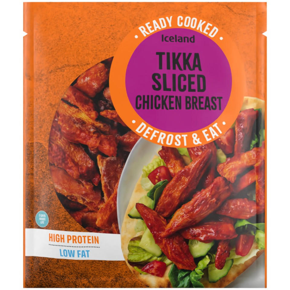Iceland Tikka Sliced Chicken Breast 500g
