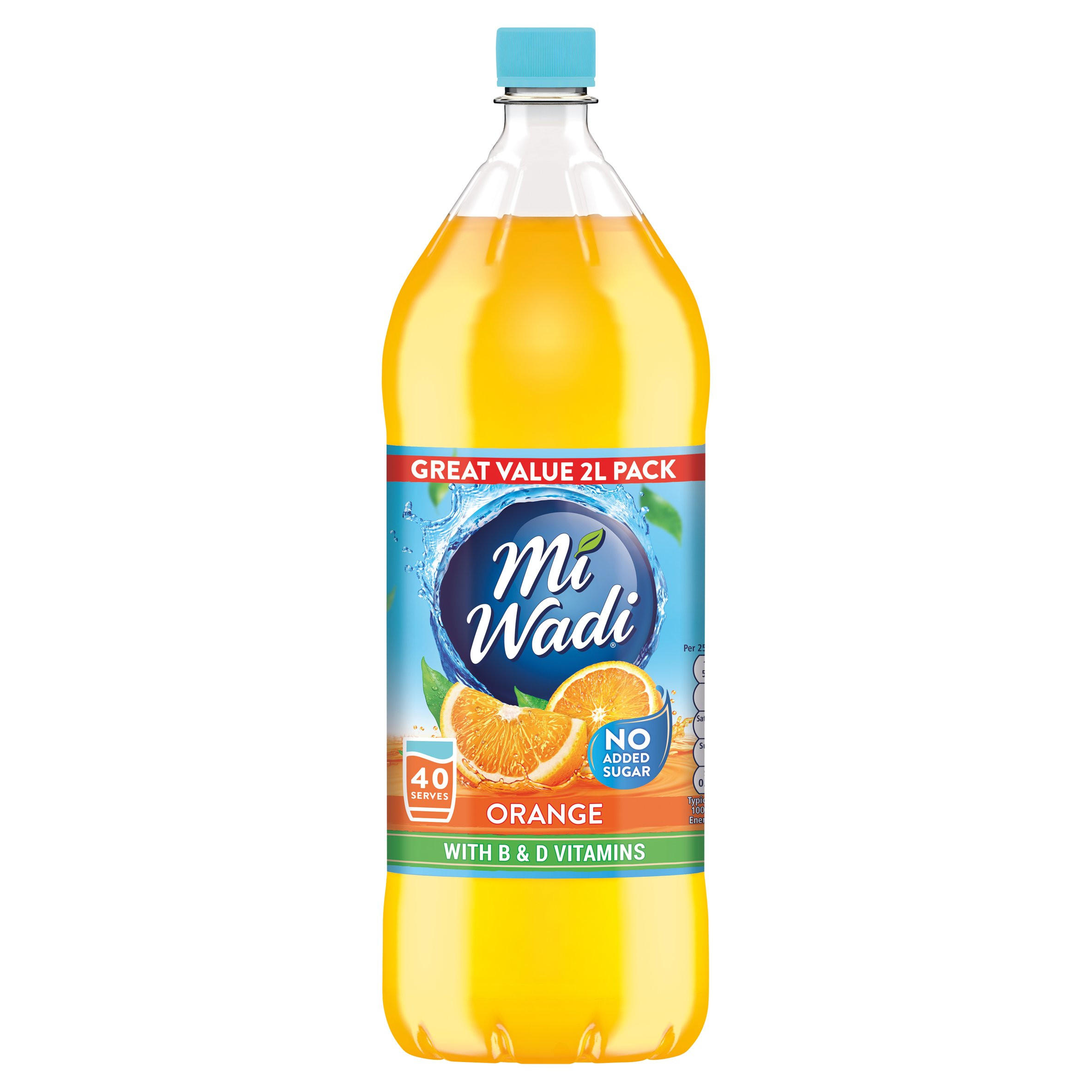 MiWadi Orange No Added Sugar 2L