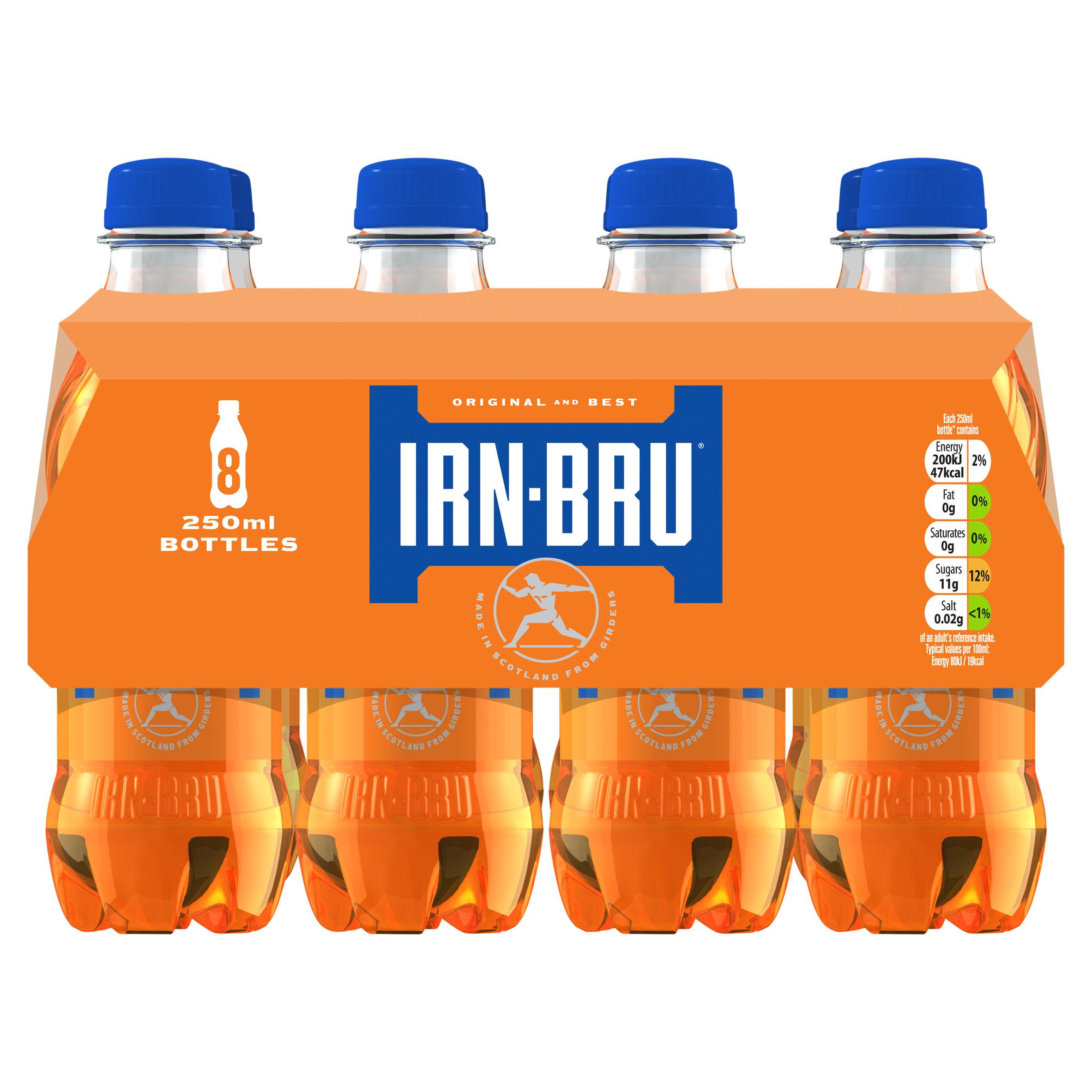 IRN-BRU Regular Soft Drink Bottle Multipack 8x250ml