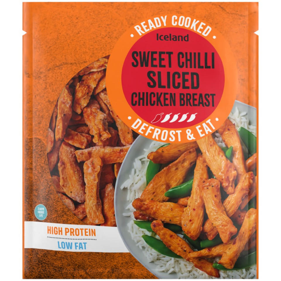 Iceland Sweet Chilli Sliced Chicken Breast 500g