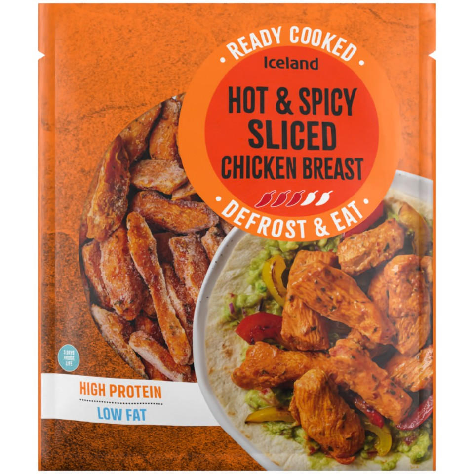 Iceland Hot & Spicy Sliced Chicken Breast 500g