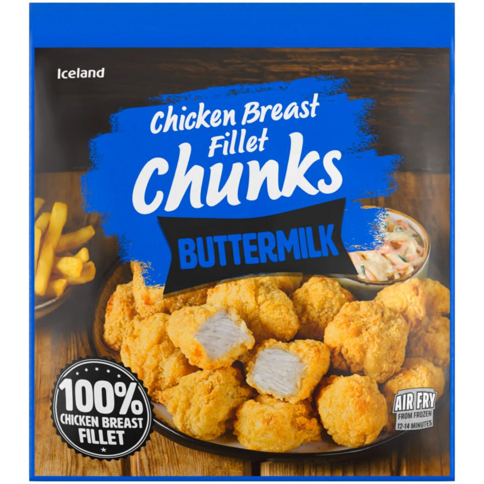 Iceland Buttermilk Chicken Breast Fillet Chunks 500g