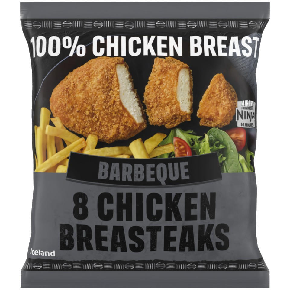 Iceland 8 Barbeque Chicken Breasteaks 680 g