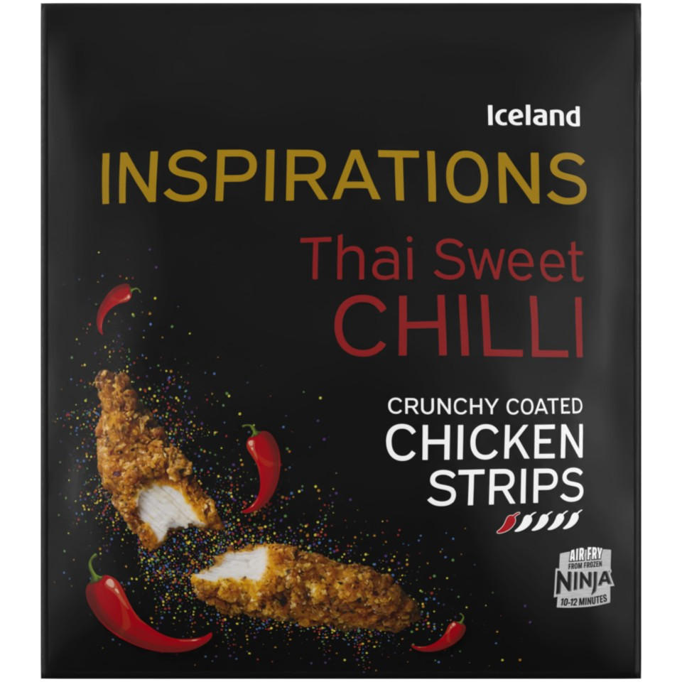 Iceland Thai Sweet Chilli Crunchy Coated Chicken Strips 500g