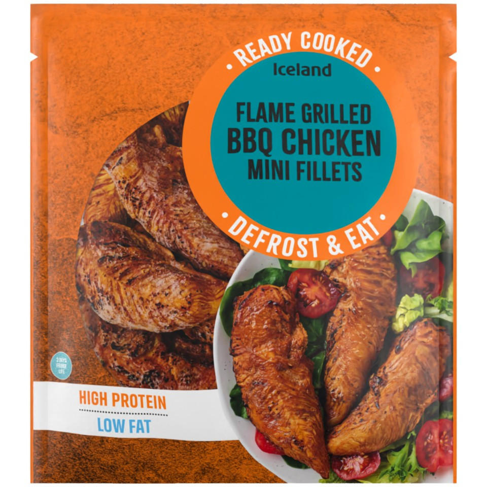 Iceland Flame Grilled BBQ Chicken Mini Fillets 450g