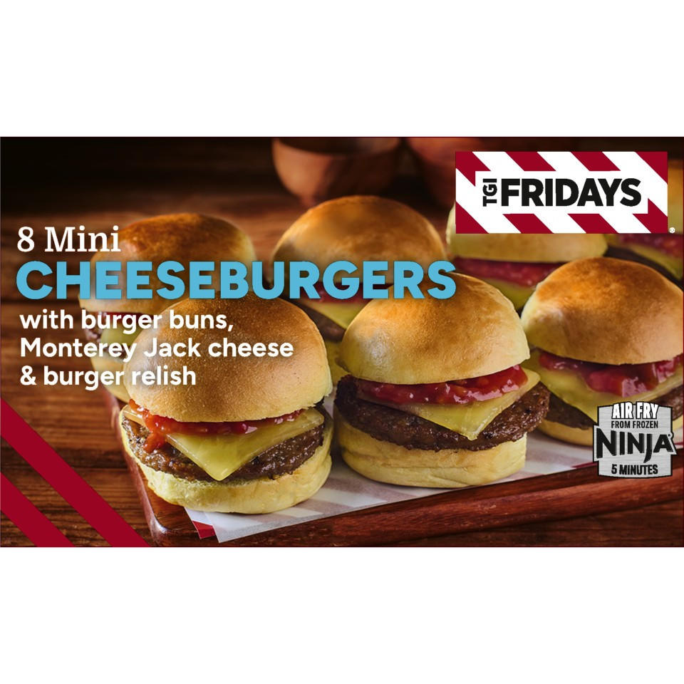 TGI Fridays 8 Mini Cheeseburgers 580g