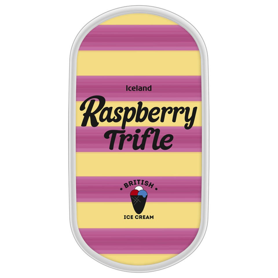 Iceland Raspberry Trifle Ice Cream 900ml