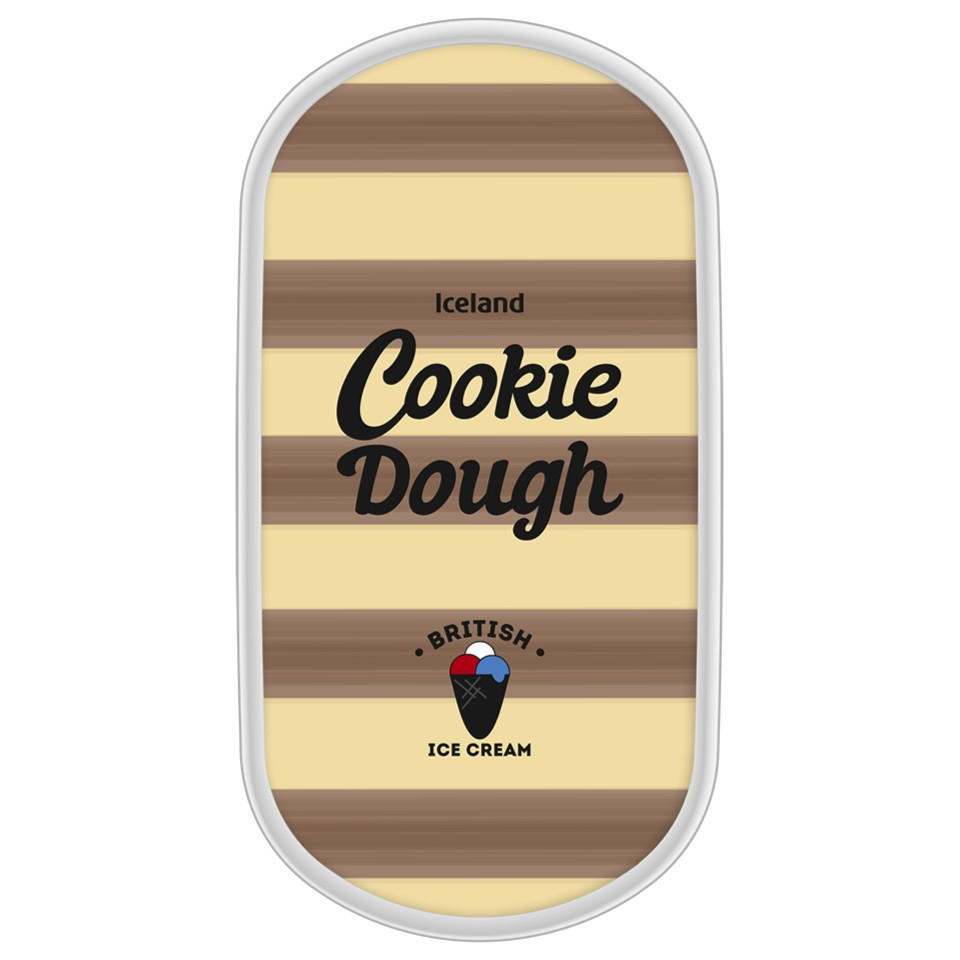 Iceland Cookie Dough Ice Cream 900ml