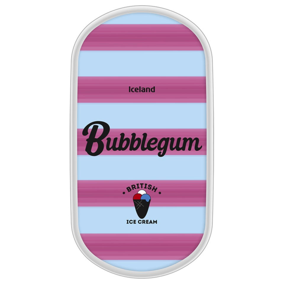 Iceland Bubblegum Ice Cream 900ml