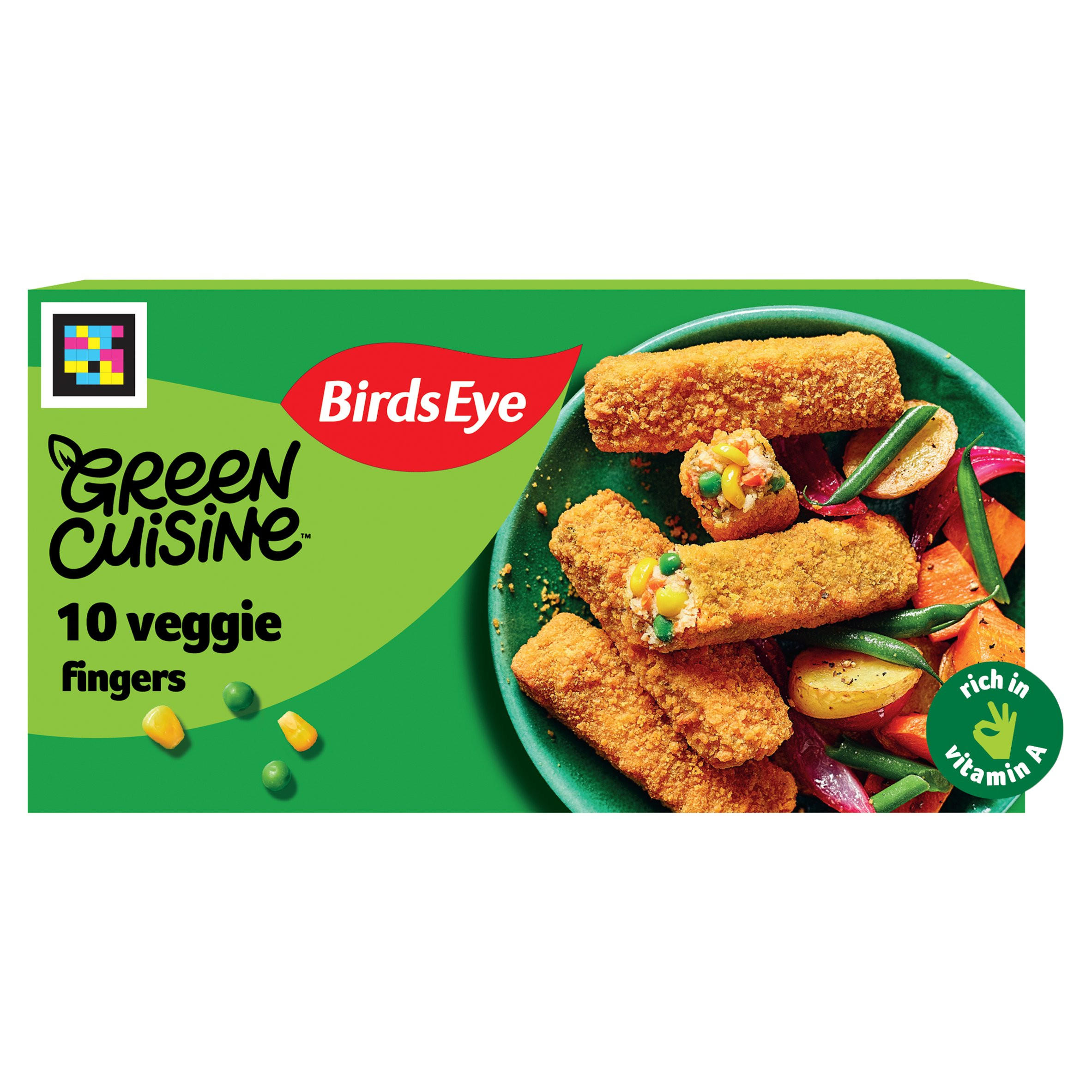 Birds Eye 10 Green Cuisine Vegan Veggie Fingers 284g