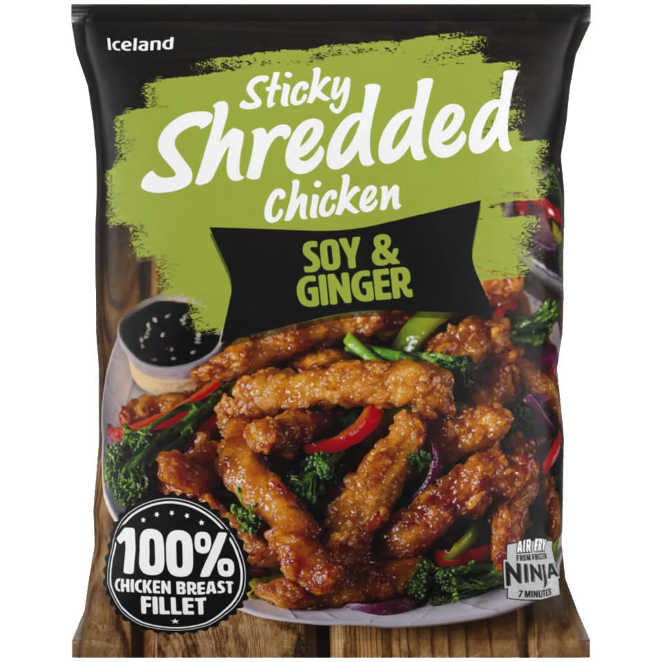 Iceland Soy and Ginger Sticky Shredded Chicken 400g