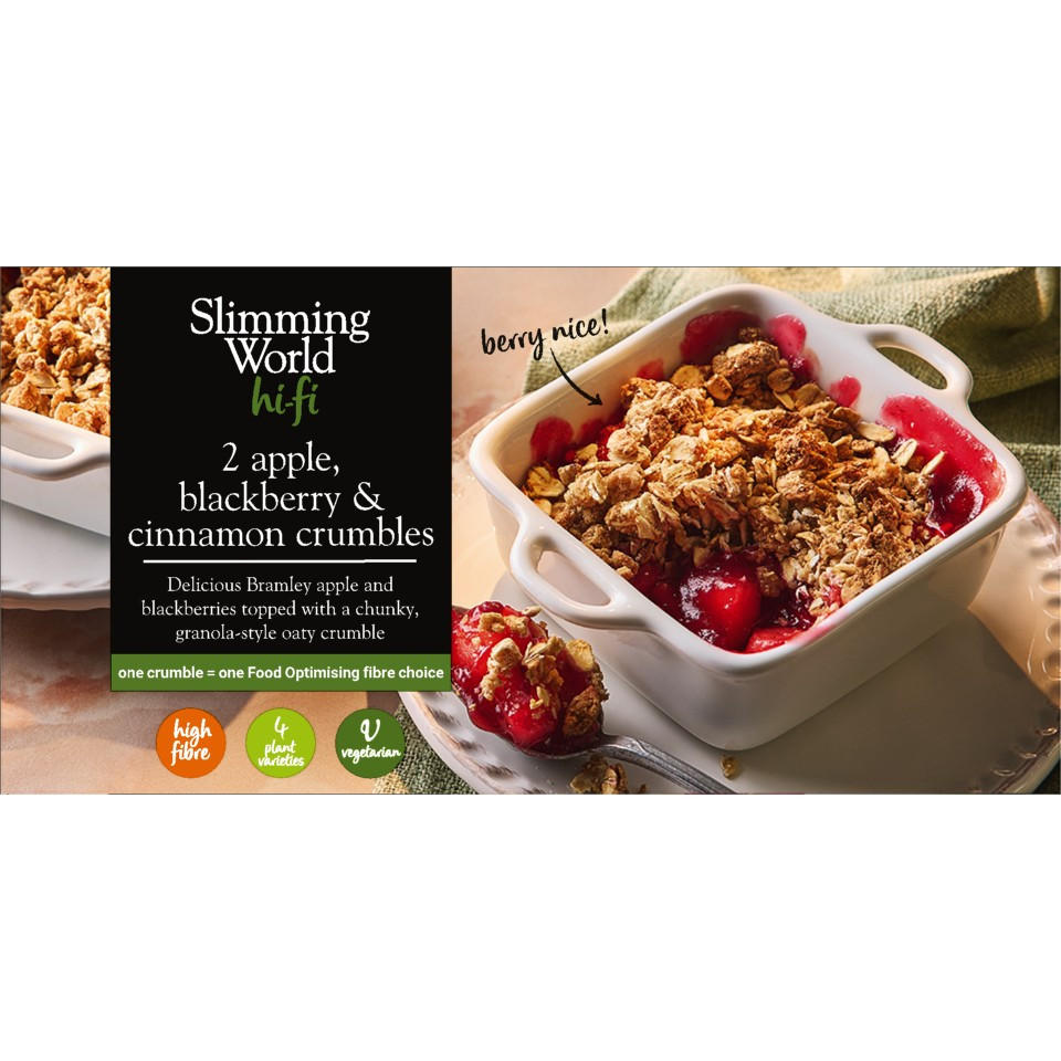 Slimming World 2 Apple, Blackberry & Cinnamon Crumbles 230g