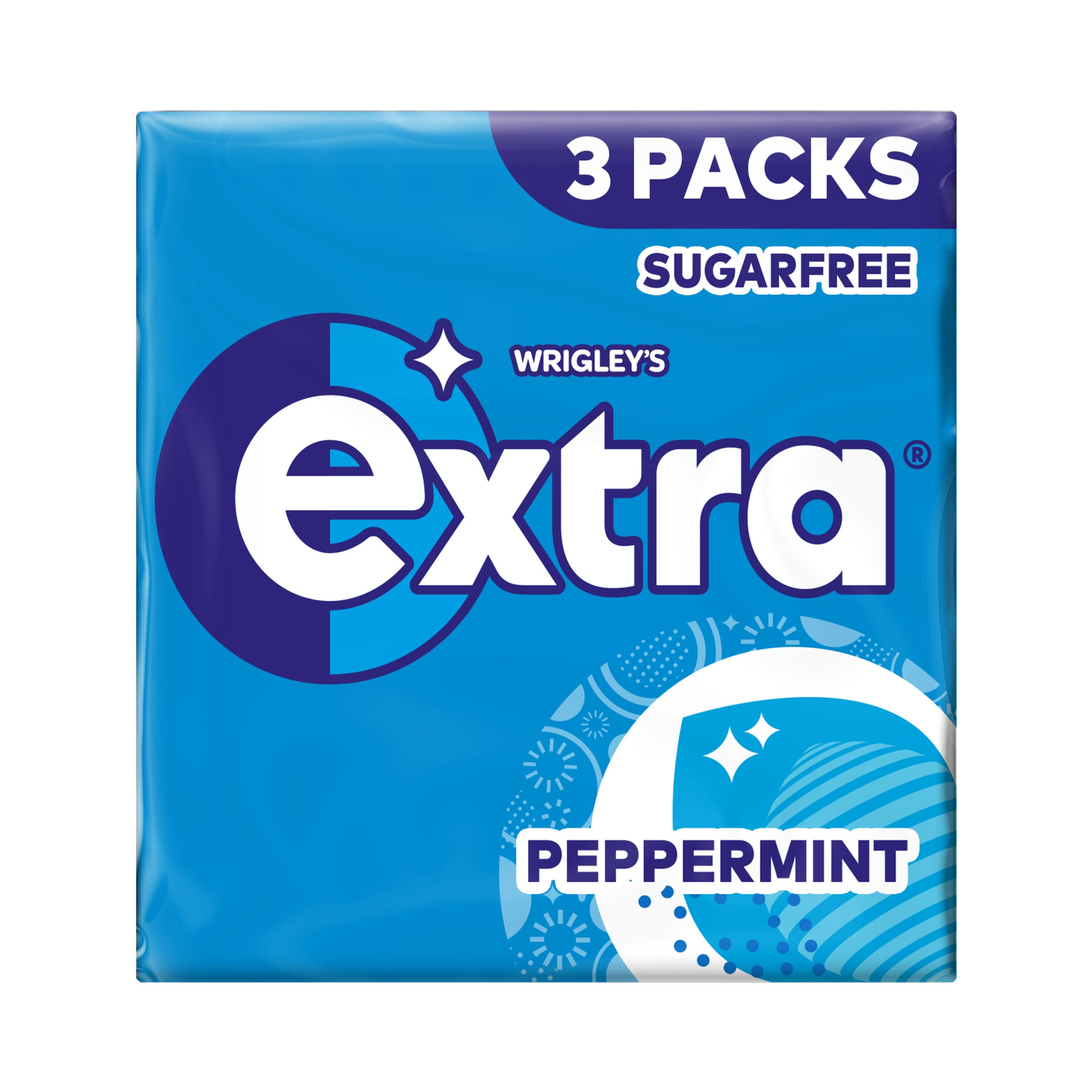 Extra Peppermint Sugarfree Chewing Gum Multipack 3x9 Pieces
