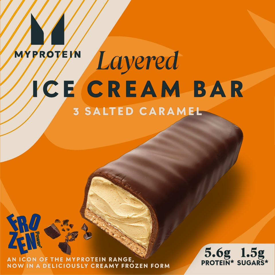 Myprotein Layered Ice Cream 3 Salted Caramel 120g