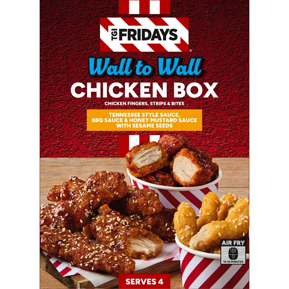 TGI Fridays Wall to Wall Chicken Box 1.21kg