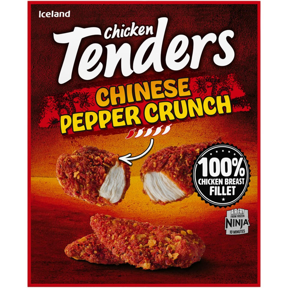 Iceland Chicken Tenders Chinese Pepper Crunch 450g