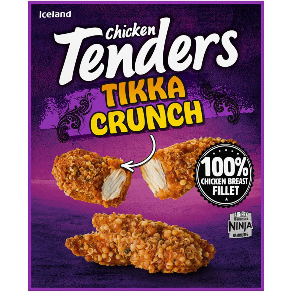 Iceland Chicken Tenders Tikka Crunch 450g