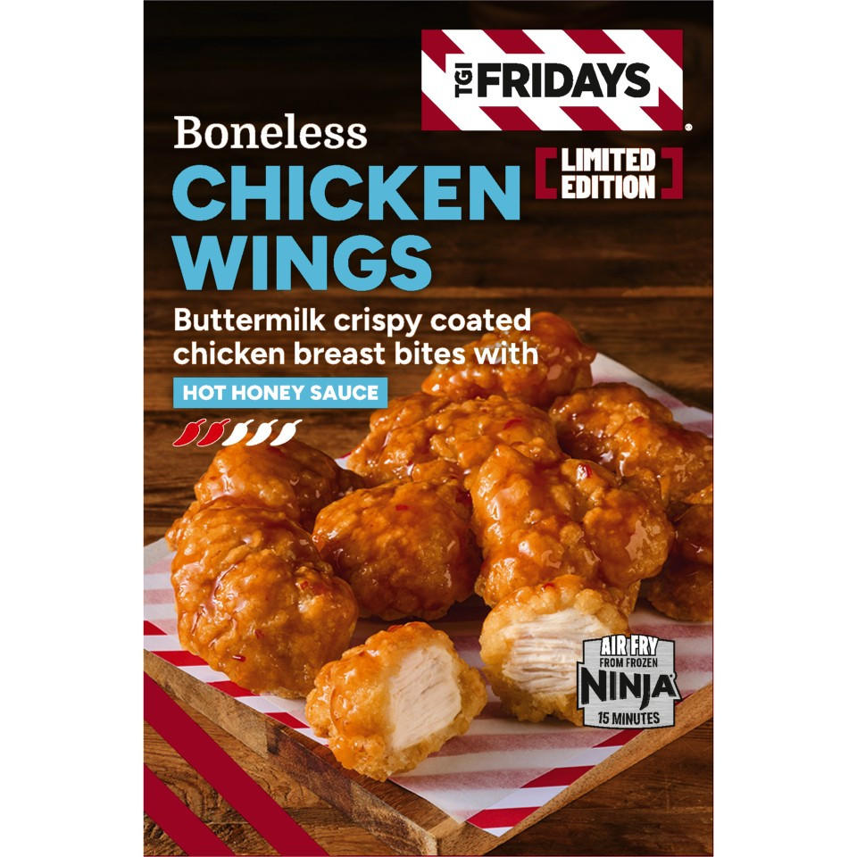 TGI Friday Hot Honey Buttermilk Boneless Chicken Wings 400g