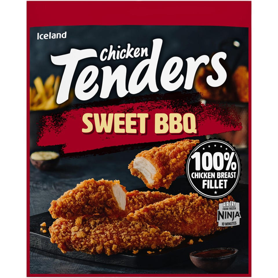 Iceland Chicken Tenders Sweet BBQ 450g