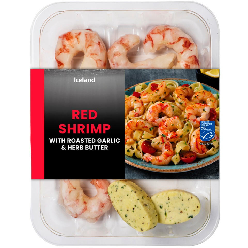Iceland Red Shrimp with Roasted Garlic & Herb Butter 190g